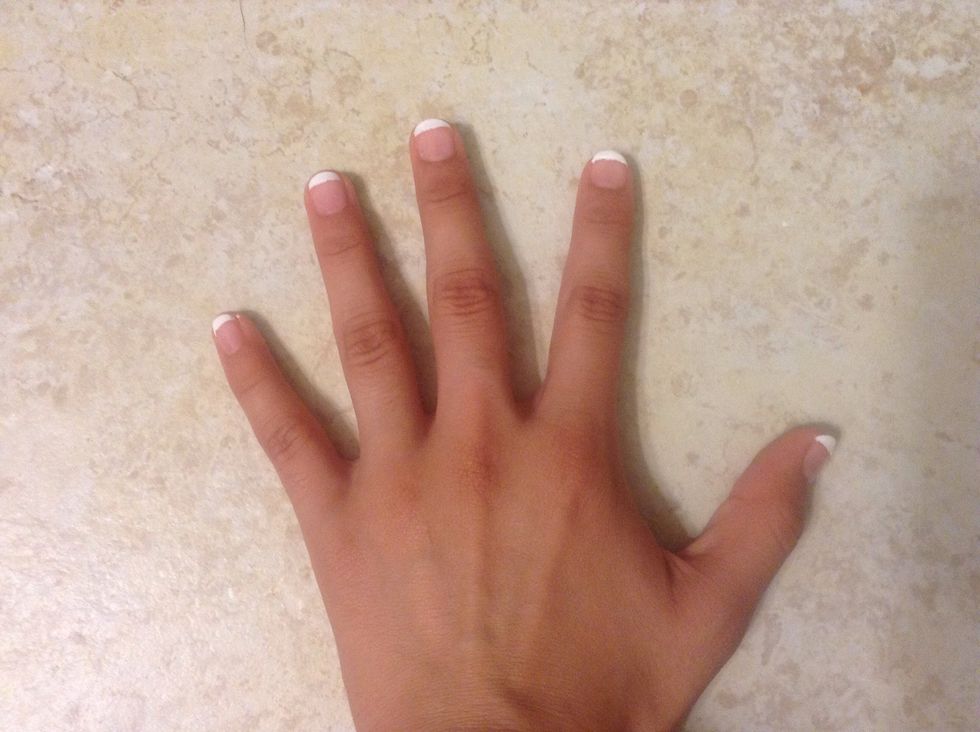 When they are completely dry, remove the tape