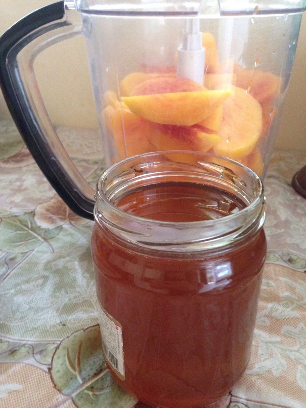 When they get firm enough take out of the fridge put into the blender or a food processor add the honey