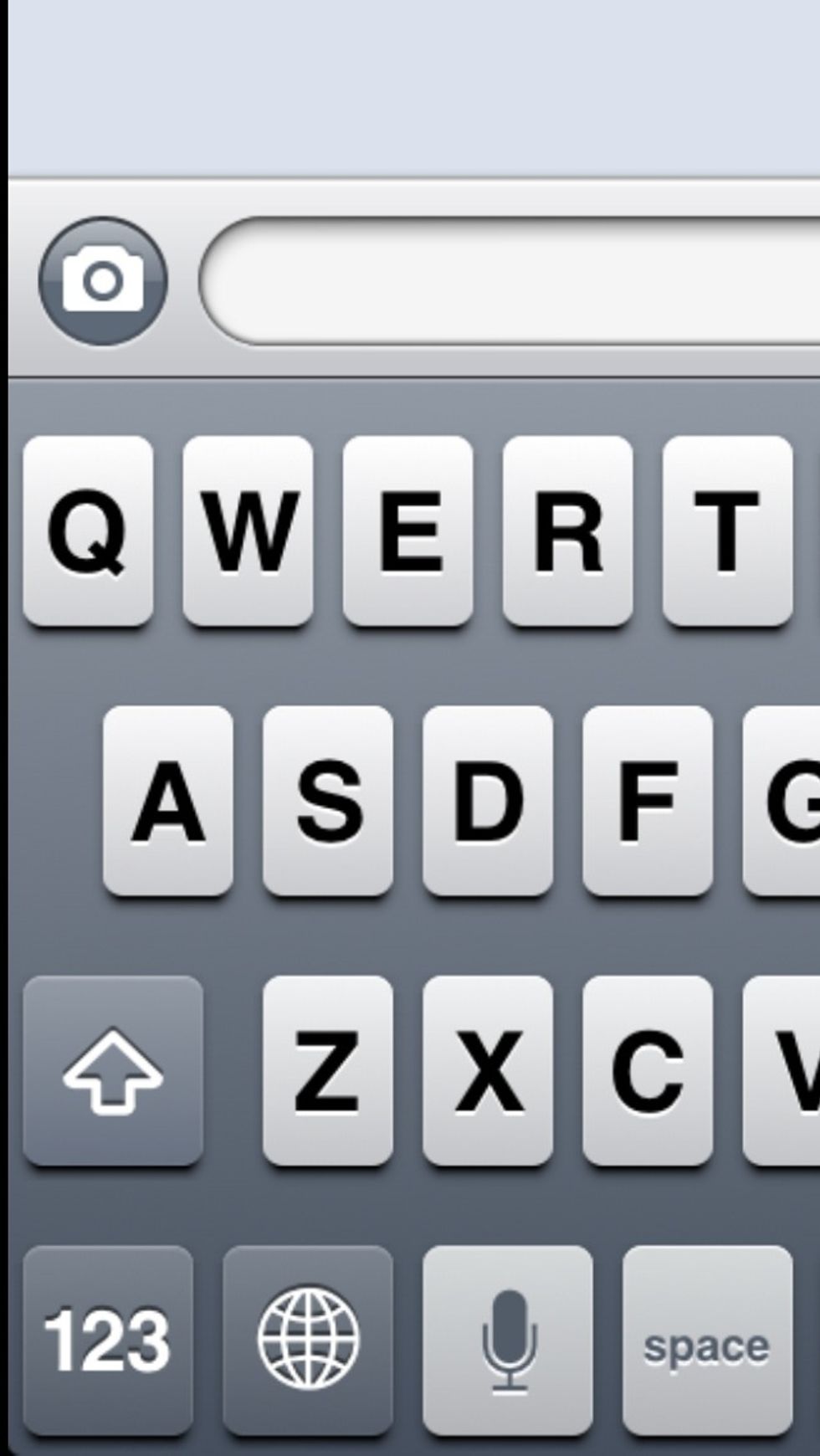 When using an app that uses the keyboard, click on the globe in the bottom left corner of your keyboard. This changes your current keyboard. Open Messages to test.(Click the picture to see full image)