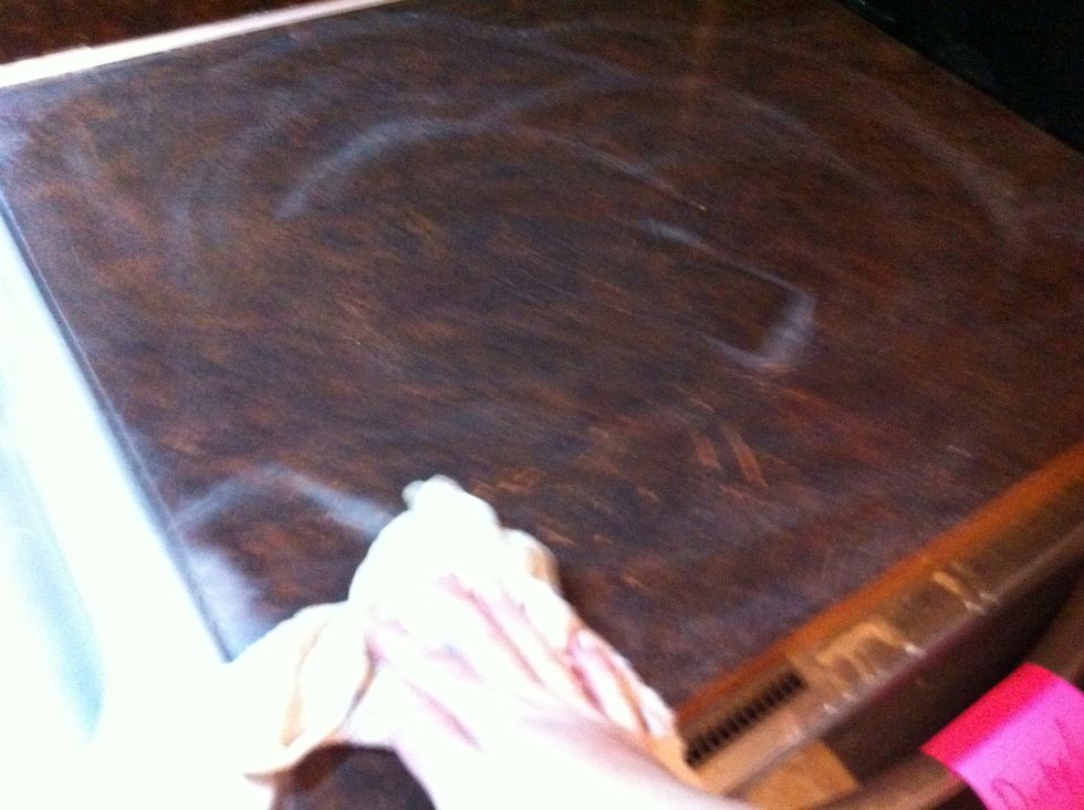 When water is clear..go back to wiping..then rinse again...