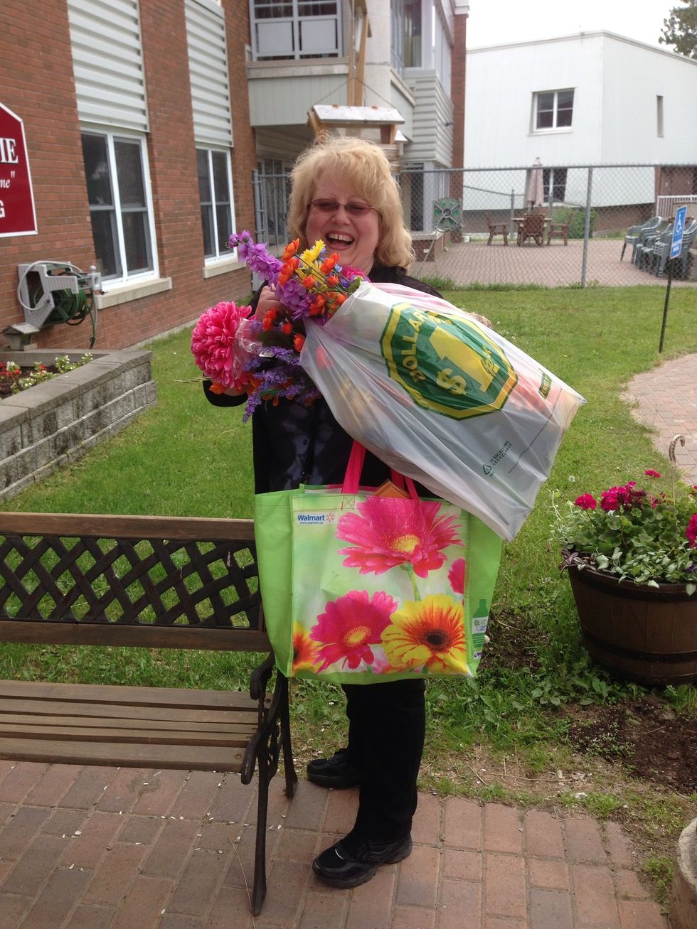 When we get back we take the residents parcels/stuff to the nurses station to label any knew possessions, clothing goes down to the laundry room to get labeled.