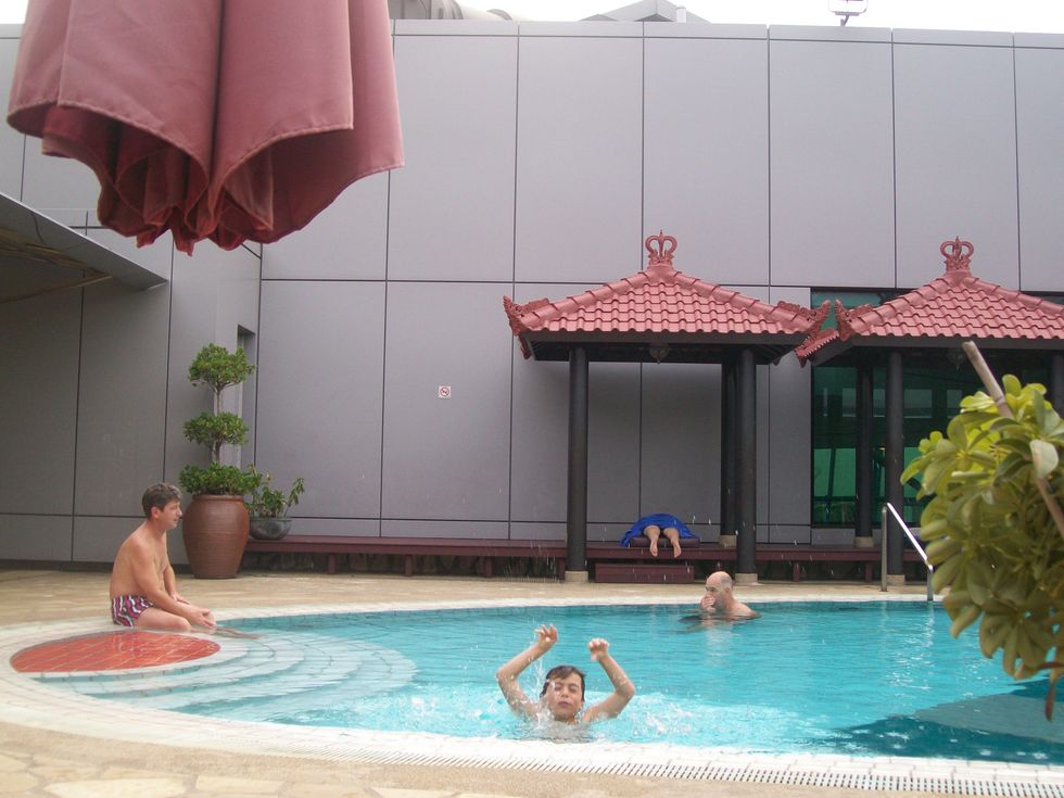 when we were in Singapore airport