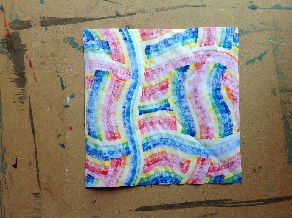 When you are finished, turn your design over.