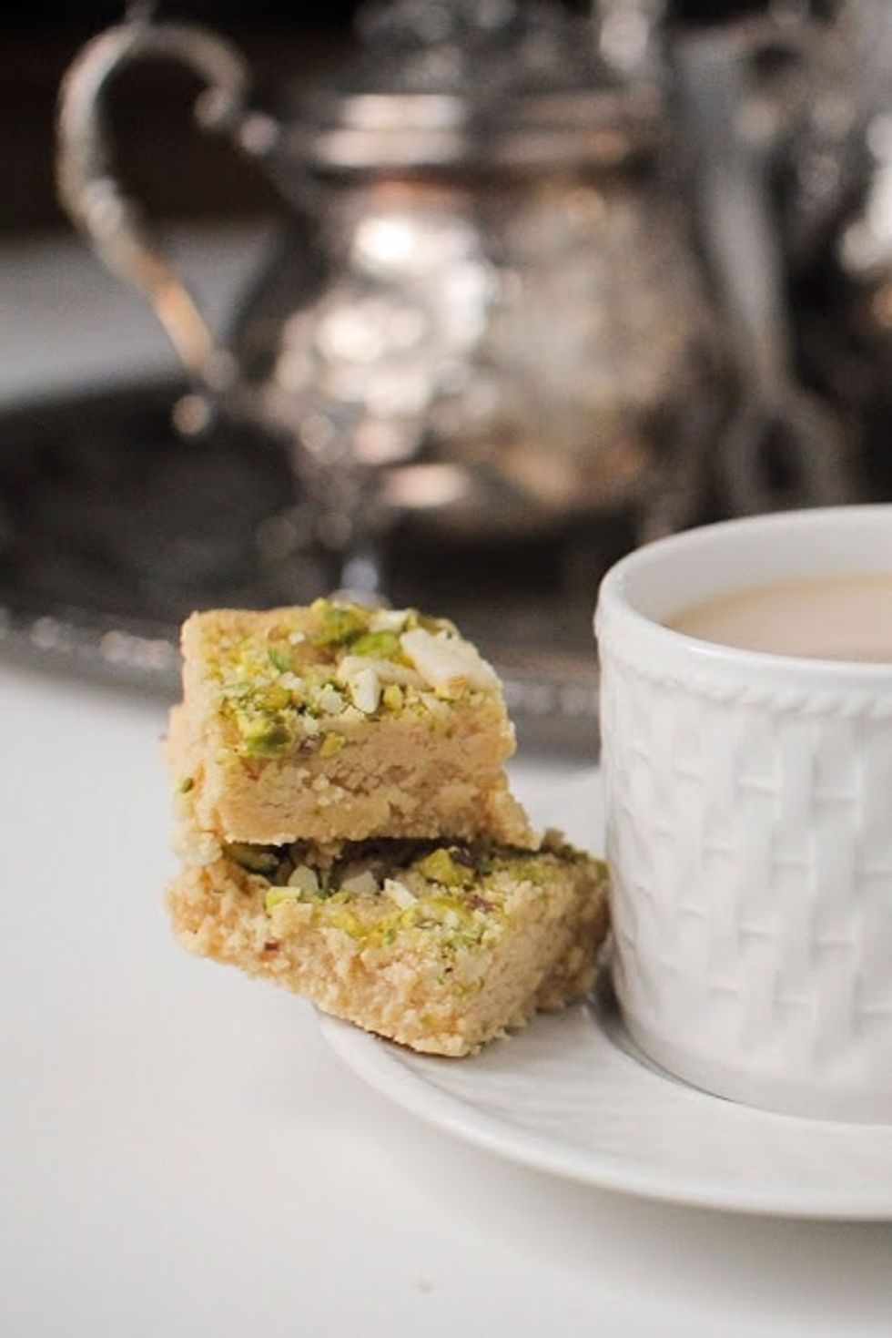 When you are ready to serve cut it into squares.