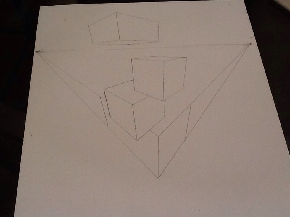 When you are stacking boxes DO NOT draw through other boxes.