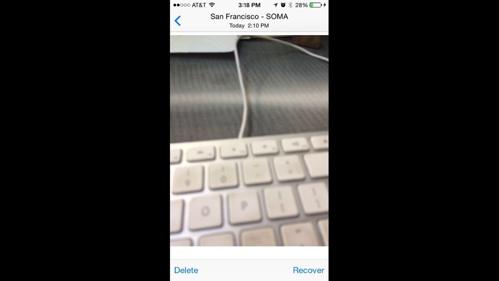 When you are viewing a photo or video you accidentally deleted simply select the Recover option in the bottom corner of the screen.