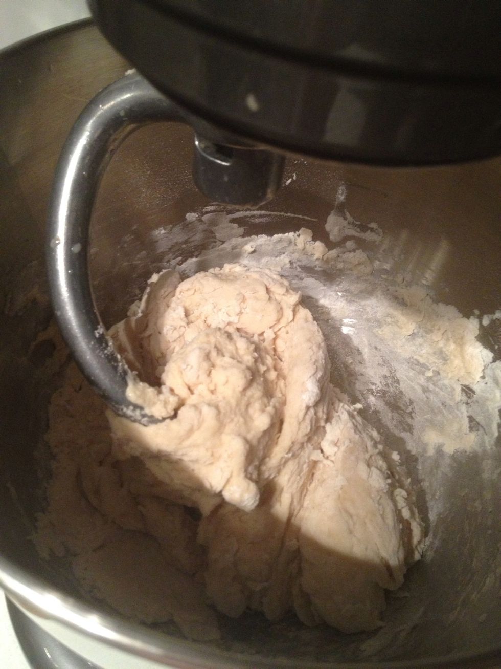 When you can see everything comes together and no more flour flying around