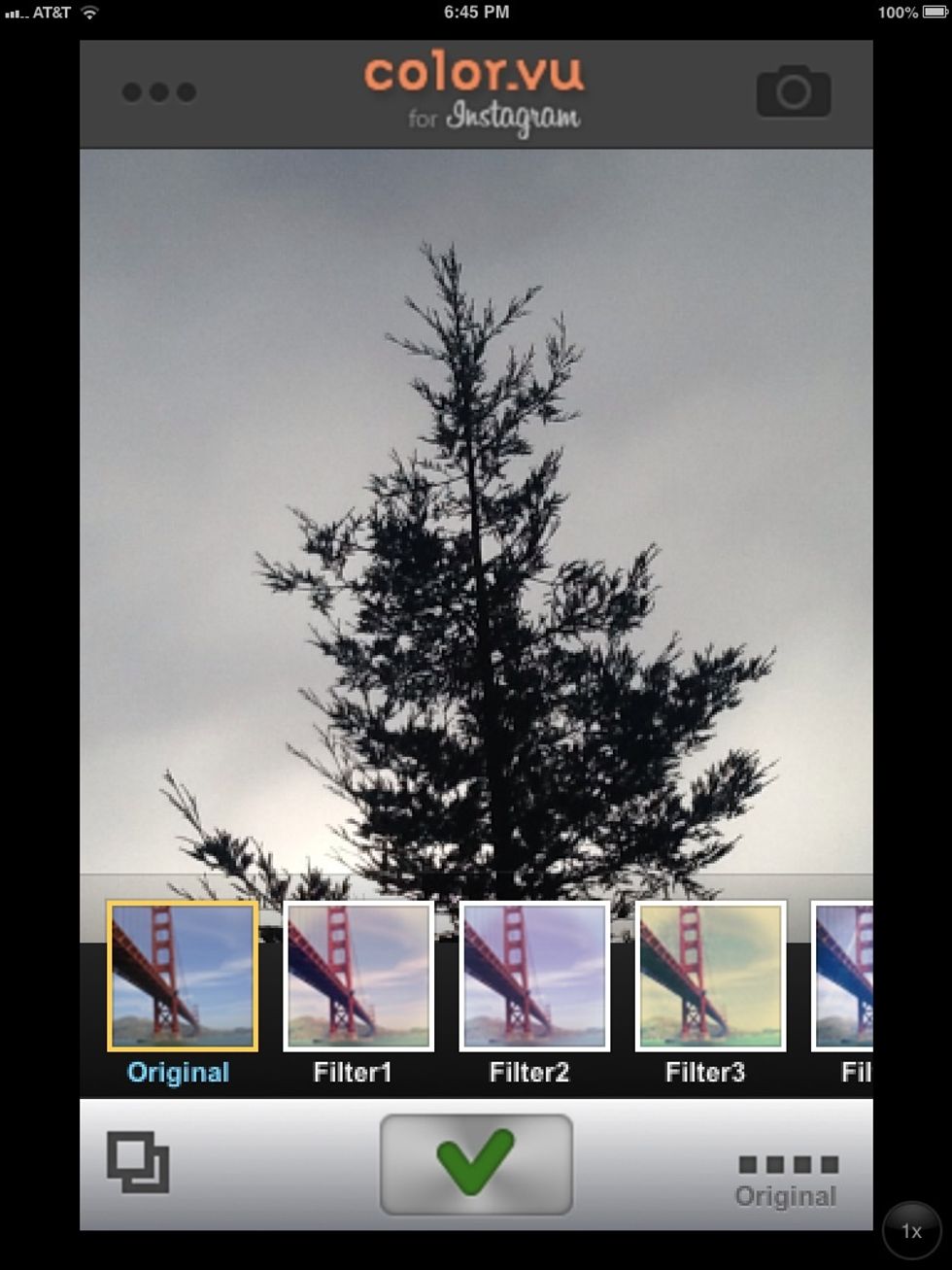 When you choose your pic you can select filters