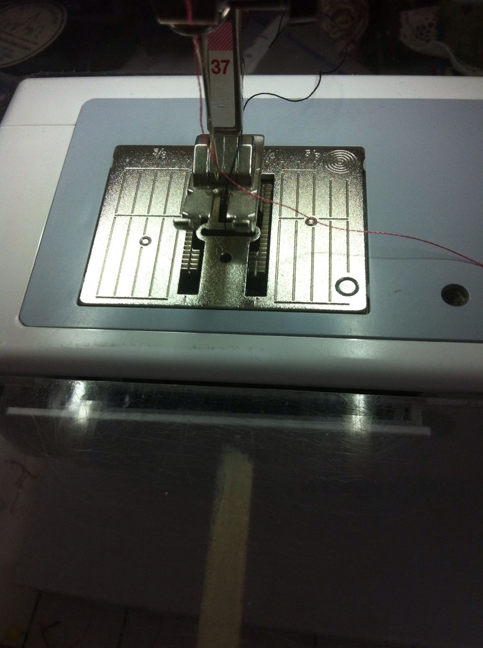 When you finish appliquing, Remember to 1) Replace ZigZag foot with your regular foot 2) Go to straight stitch 3) And put tension back to normal... So you'll be ready for your next sewing project.