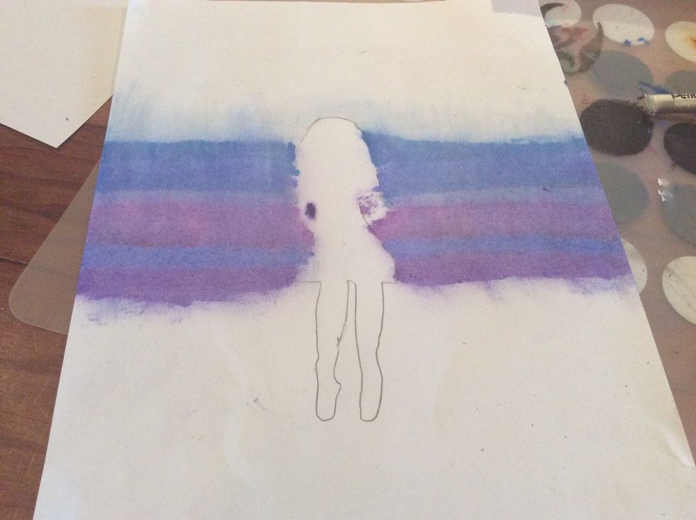 When you have done the background ( you can go as far up as you want to go) we can start with the figure.