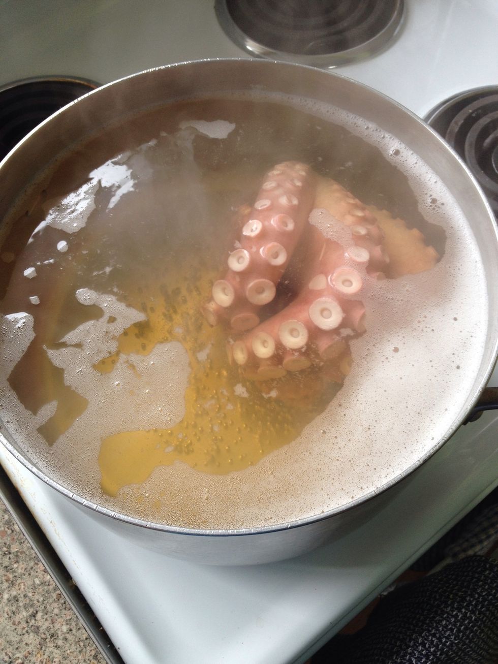 When you have done this 4 times let the water gently simmer for 40 minutes or until tender