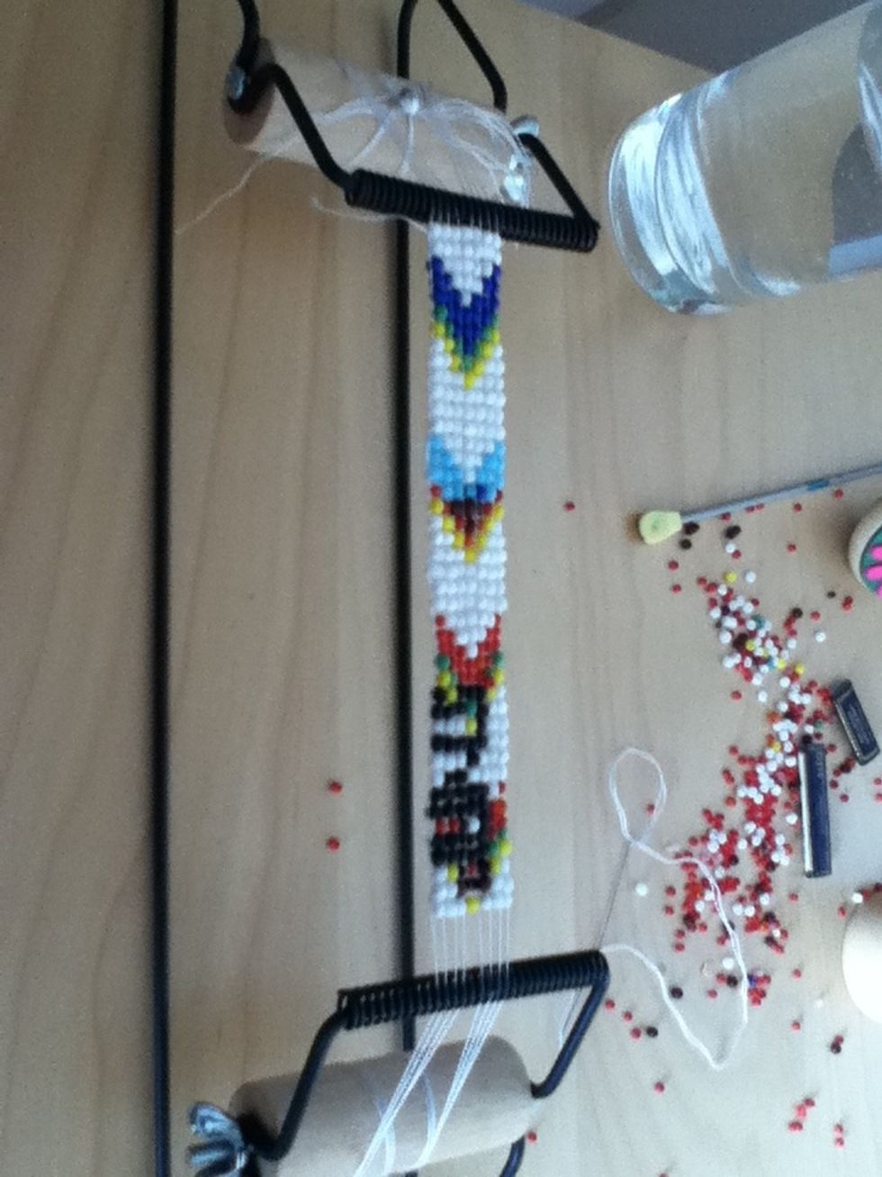 When you have finished secure the thread with a knot and snip off.