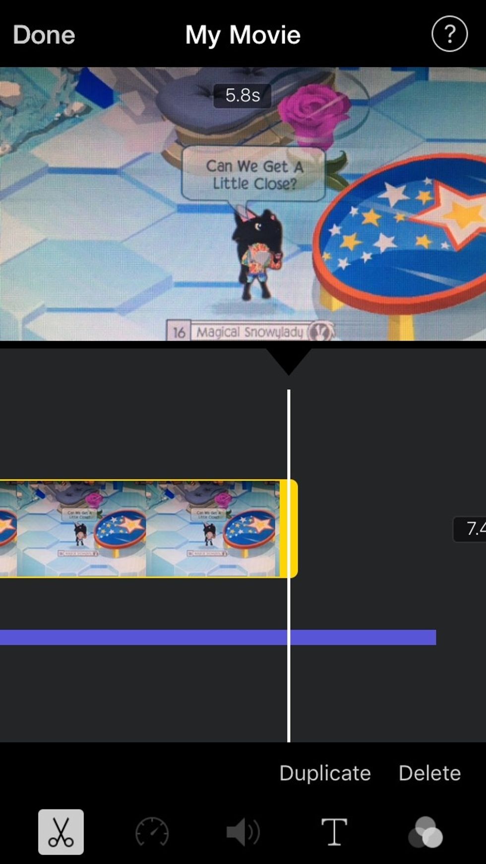 When you have recorded the whole song then you have to edit it. How you edit it is by listening, to see if it needs shortened or more, then you shorten it or give it more till it fits the song.
