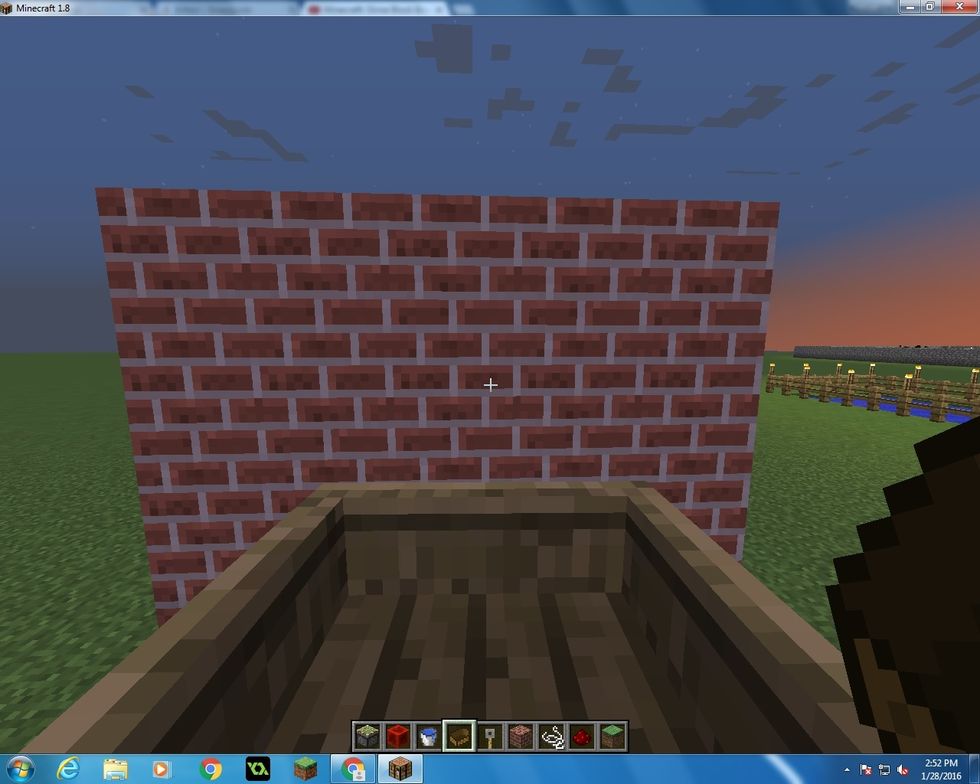 When you hit the trip wire it makes the Slime Block push your boat up into the air!! You are flying!!