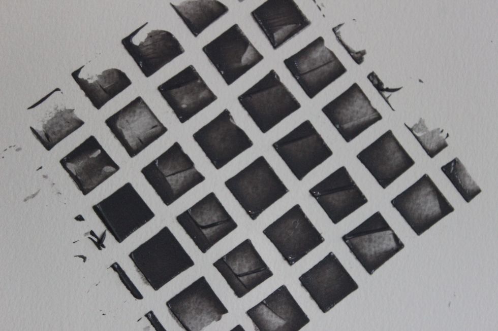 When you lift the stencil this is what you should see.