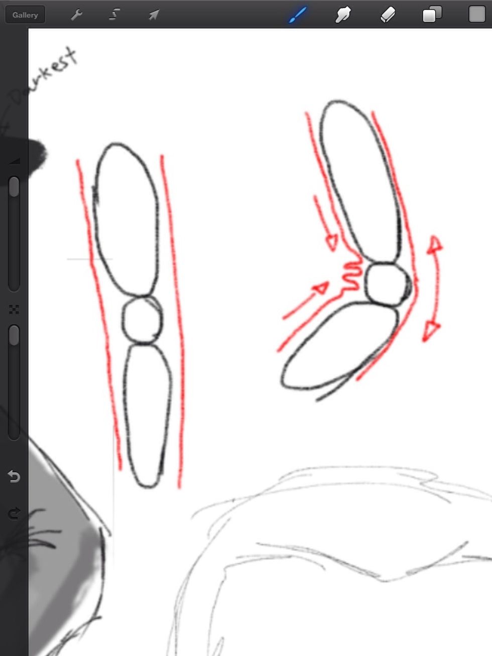 When you move, you create loose and stretched parts in the cloth