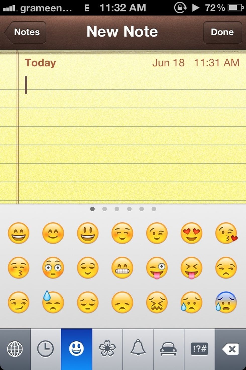 When you press the globe icon you'll see the emoji emoticons appear and you may now select any emoticon!!  However these emoticons can ONLY BE SEEN BY APPLE DEVICES!!