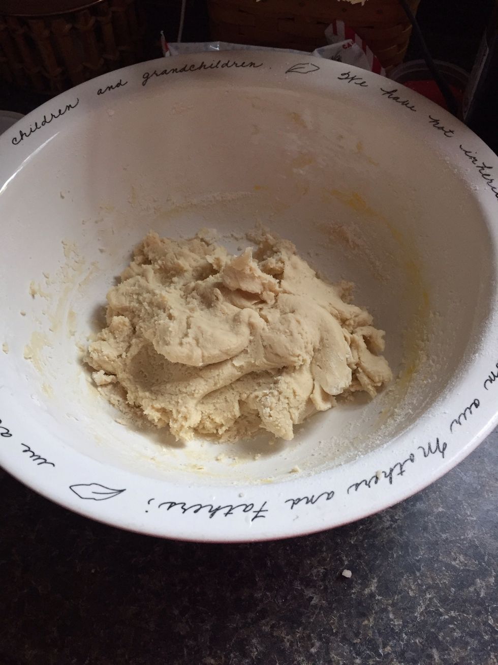 When you're done beating together your ingredients, the mixture should look something like this!