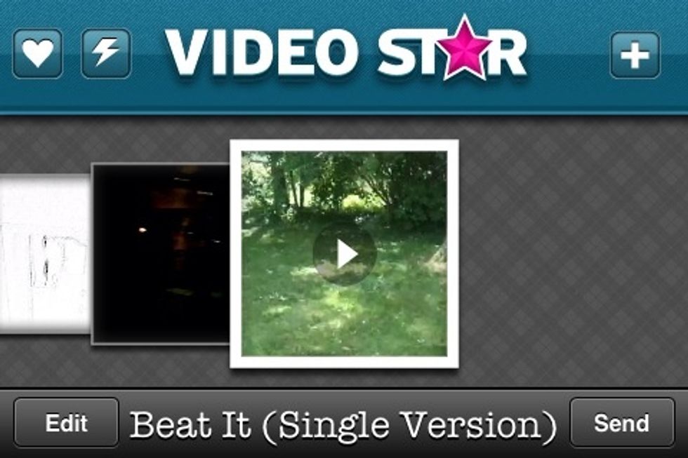 When you're done shooting all your video clips. Click the "X" on the top right and it'll be saved to your list of videos you've made with the app.