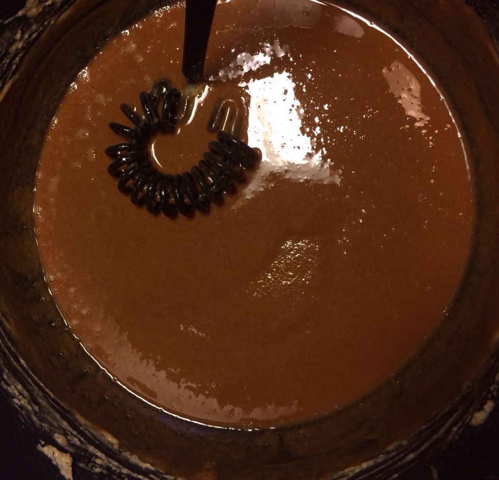 When you reach this color it is just right!
