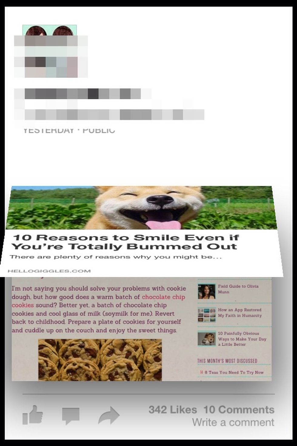 When you see a link in a post. Swipe it up. It'll open like a book.