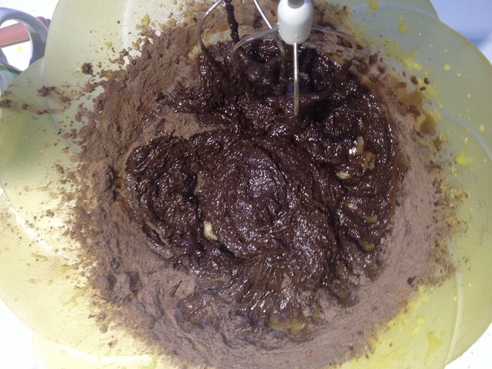 When you see that the consistency is too difficult to mix add milk