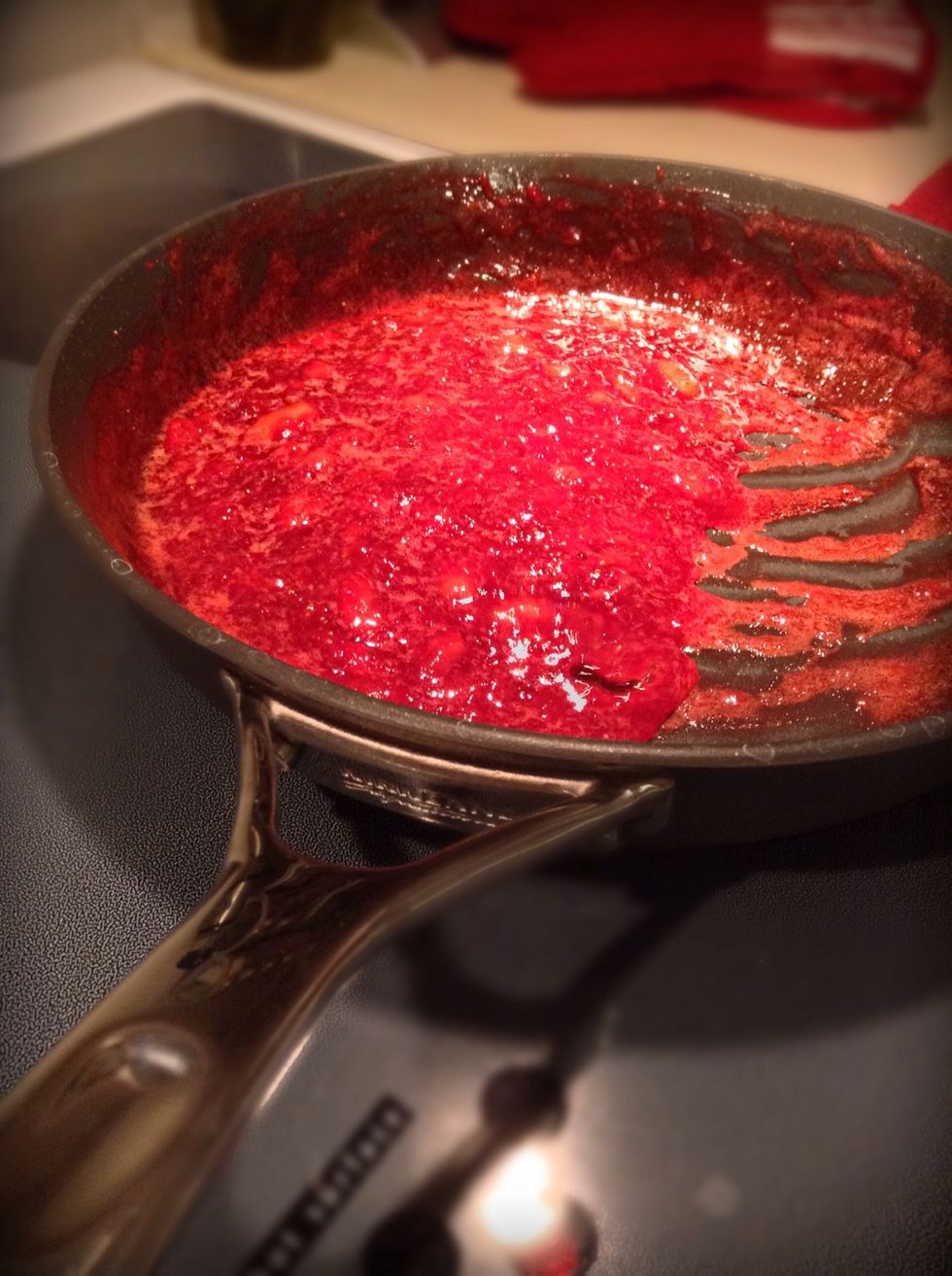 When you start to see the mixture is getting thick and you find that the mixture is not moving as quickly as before then you know it is done.