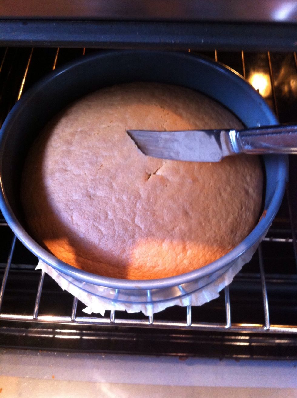 When you think it's ready slowly push a knife in. If it comes out clean it's ready.