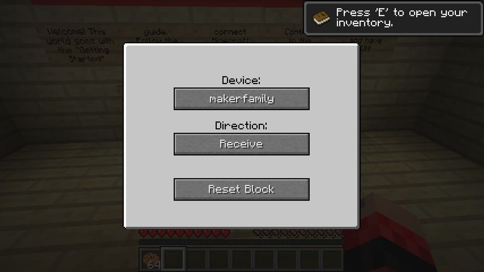 When you try to connect with the cloud gateway block in the bitcraft mod, you can choose which device to connect to, whether you are receiving (game to littlebits) or transmitting (littlebits to game)