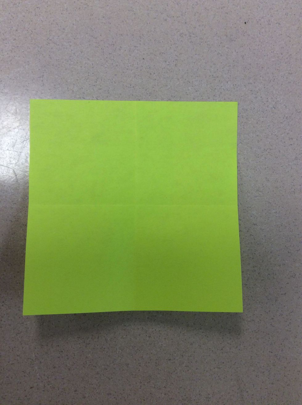 When you unfold it, it should look like a plus.