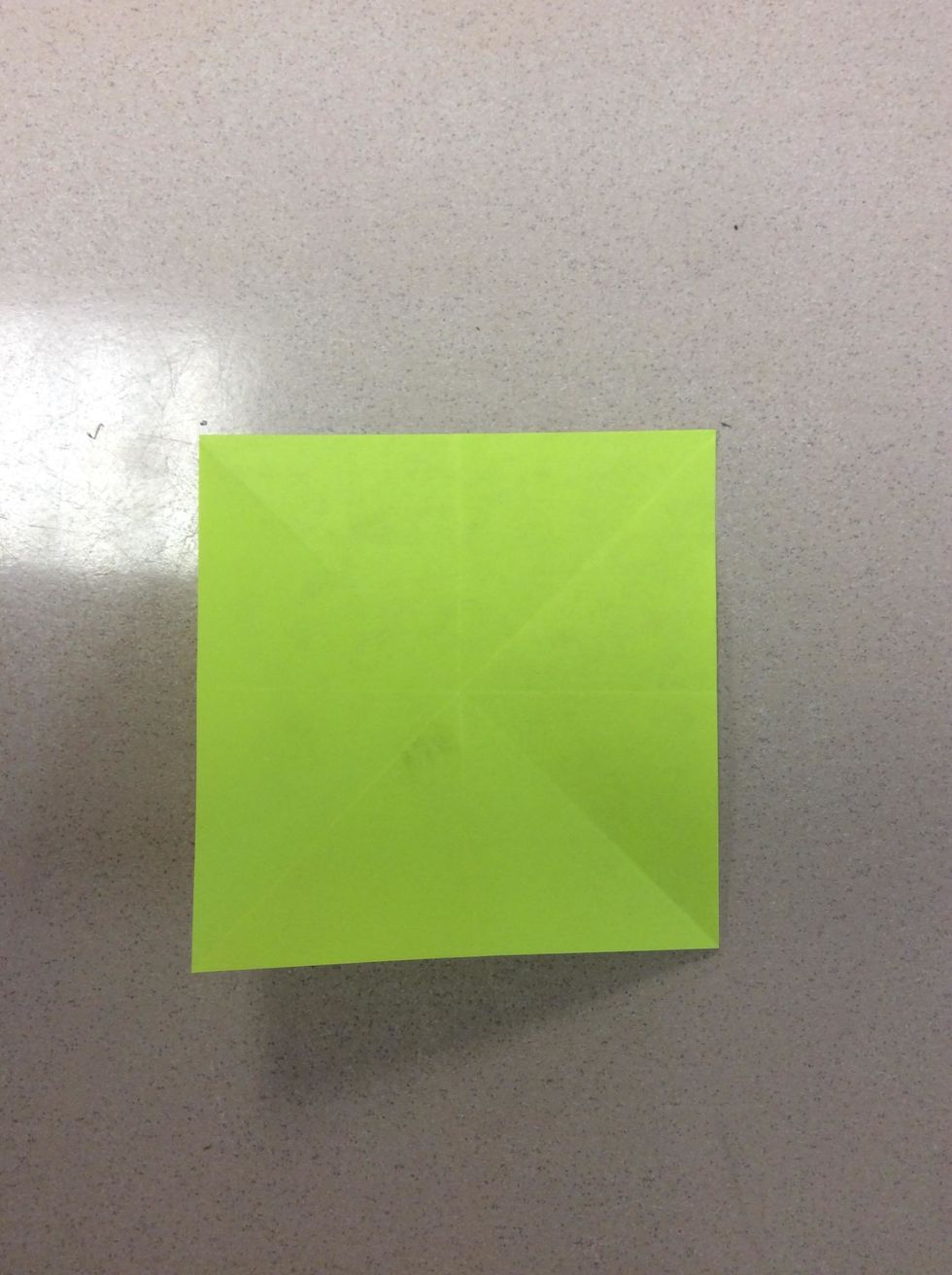 When you unfold it, it should look like this...
