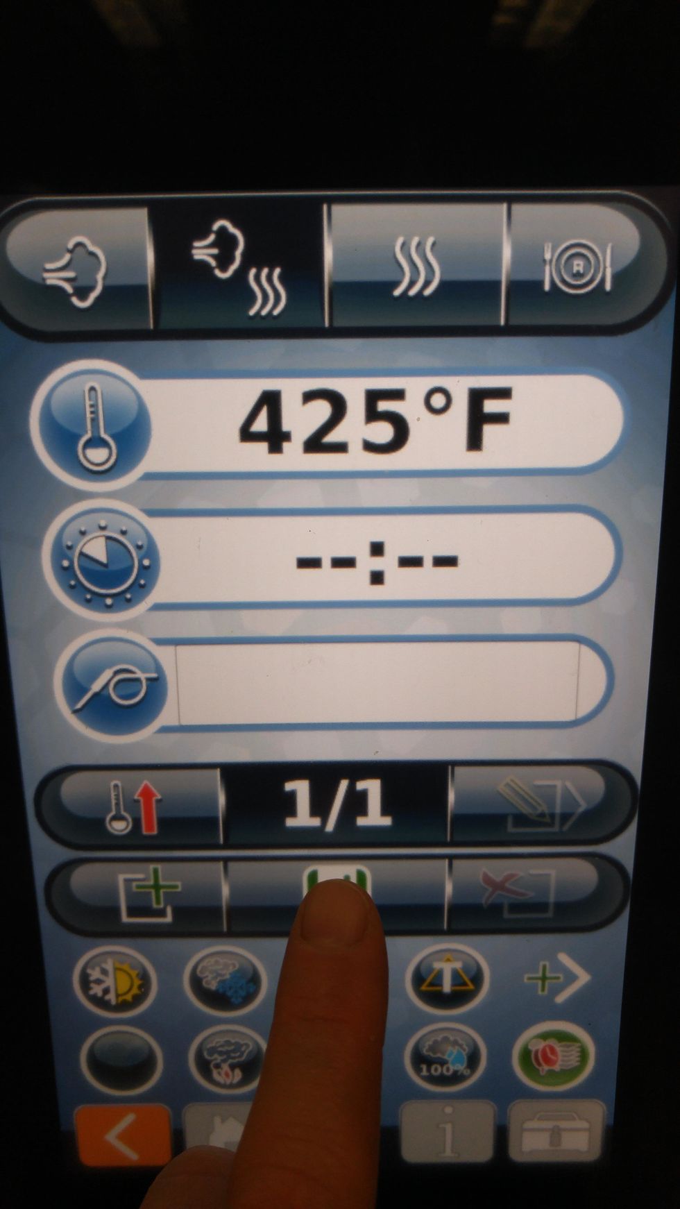 when you've added all the info you need, push the arrow back button located at the bottom left of the screen and push the green "disk" save button