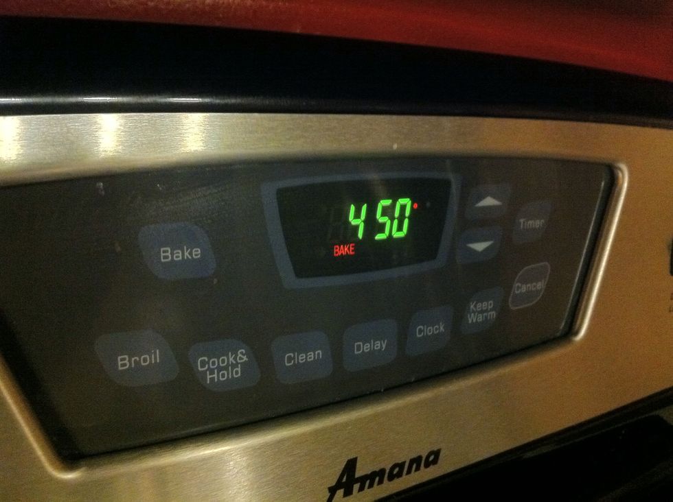 When you want to bake a loaf of bread, place the baking stone on the center rack of s cold oven, then preheat the oven to 450