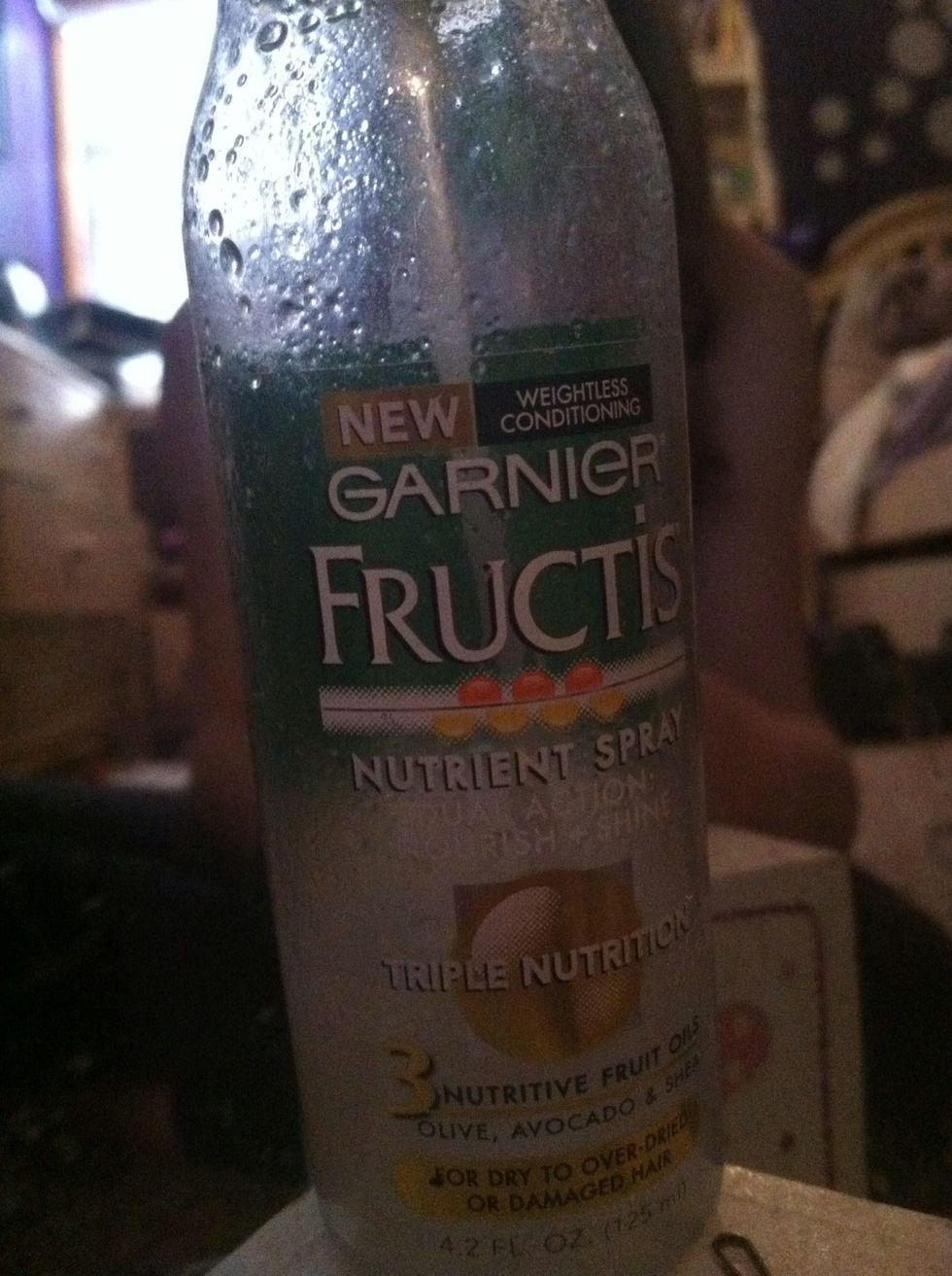 When your all done curling your entire head, take your favorite anti frizz product and spread through your hair