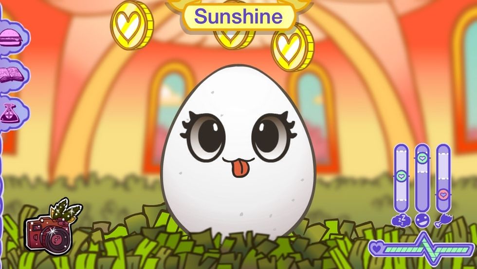 When your done tickling you need to feed her