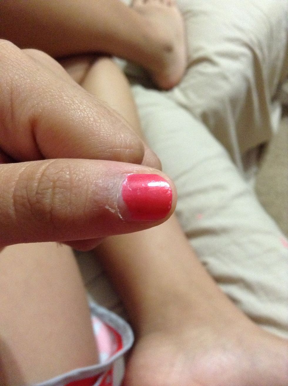 When your finished with the two coats let it dry and move on to the next step !