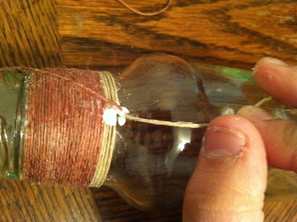 When your ready to change colors, wrap (soc)2 to the back, fold it down on the side which your wrapping was going. Fold (soc)1 up. Add a dot of glue.