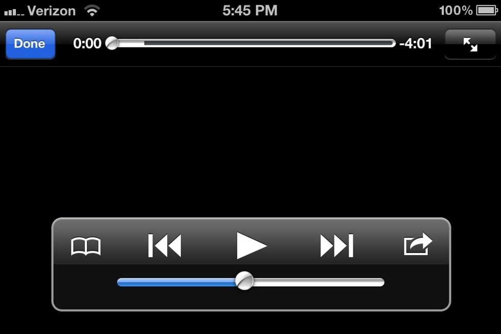 When your video has somewhat loaded, press play and quickly click the home button
