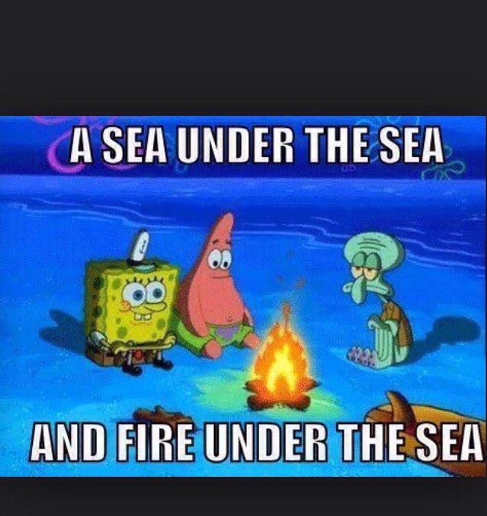 When your watching spongebob, anything can happen \ud83d\udc1f\ud83d\udc20\ud83d\udc33\ud83d\udc2c