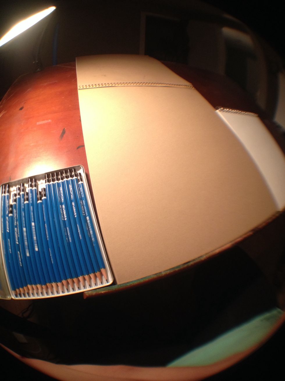 * whenever I do something that's related to a human feature, I like to use toned paper so that I may add white highlights that will stand out really nicely.