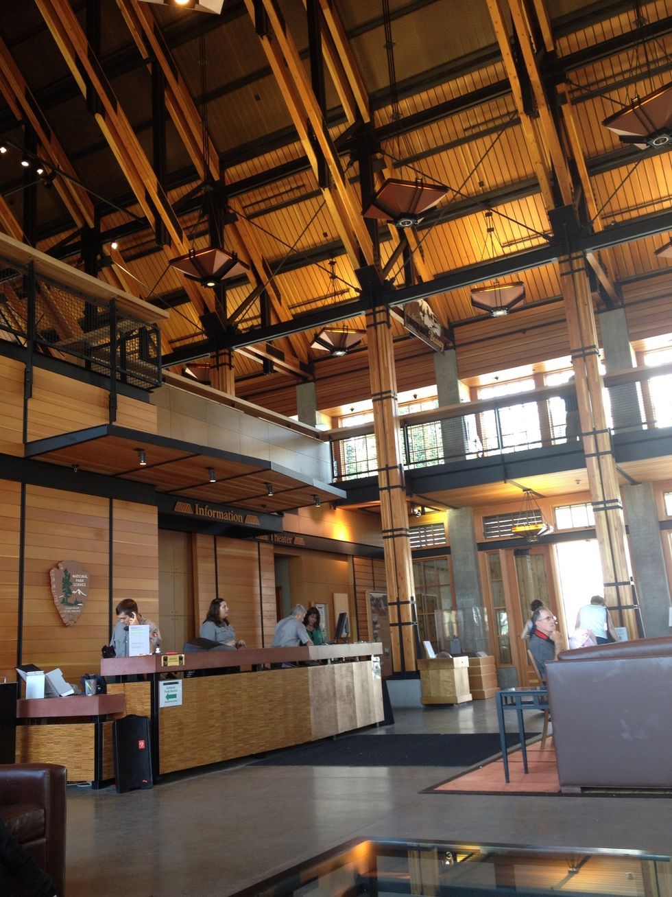 Whenever you first go to a national park, be sure to check out the visitor's center, like this one at Paradise in Mt. Rainier. The rangers have great advice.