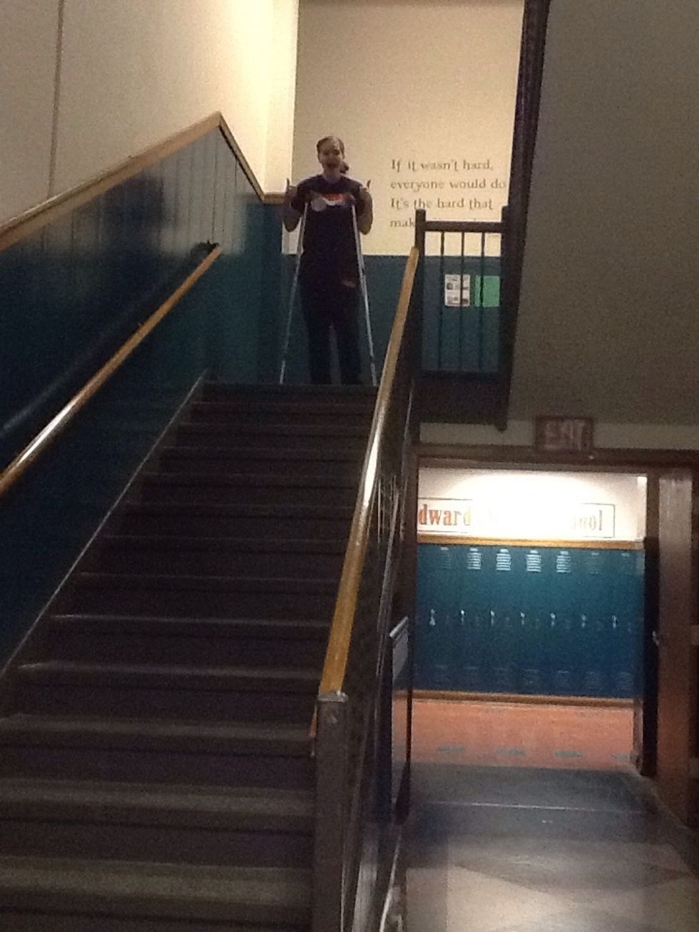 Whenever you reach the top, make sure you celebrate because it feels like you just climbed a mountain.