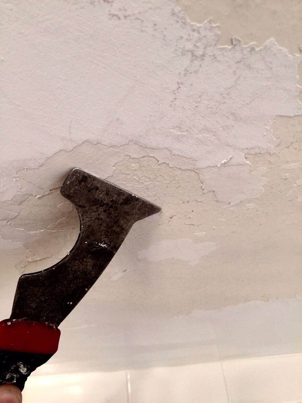 How to repair flaking paint on ceiling B+C Guides