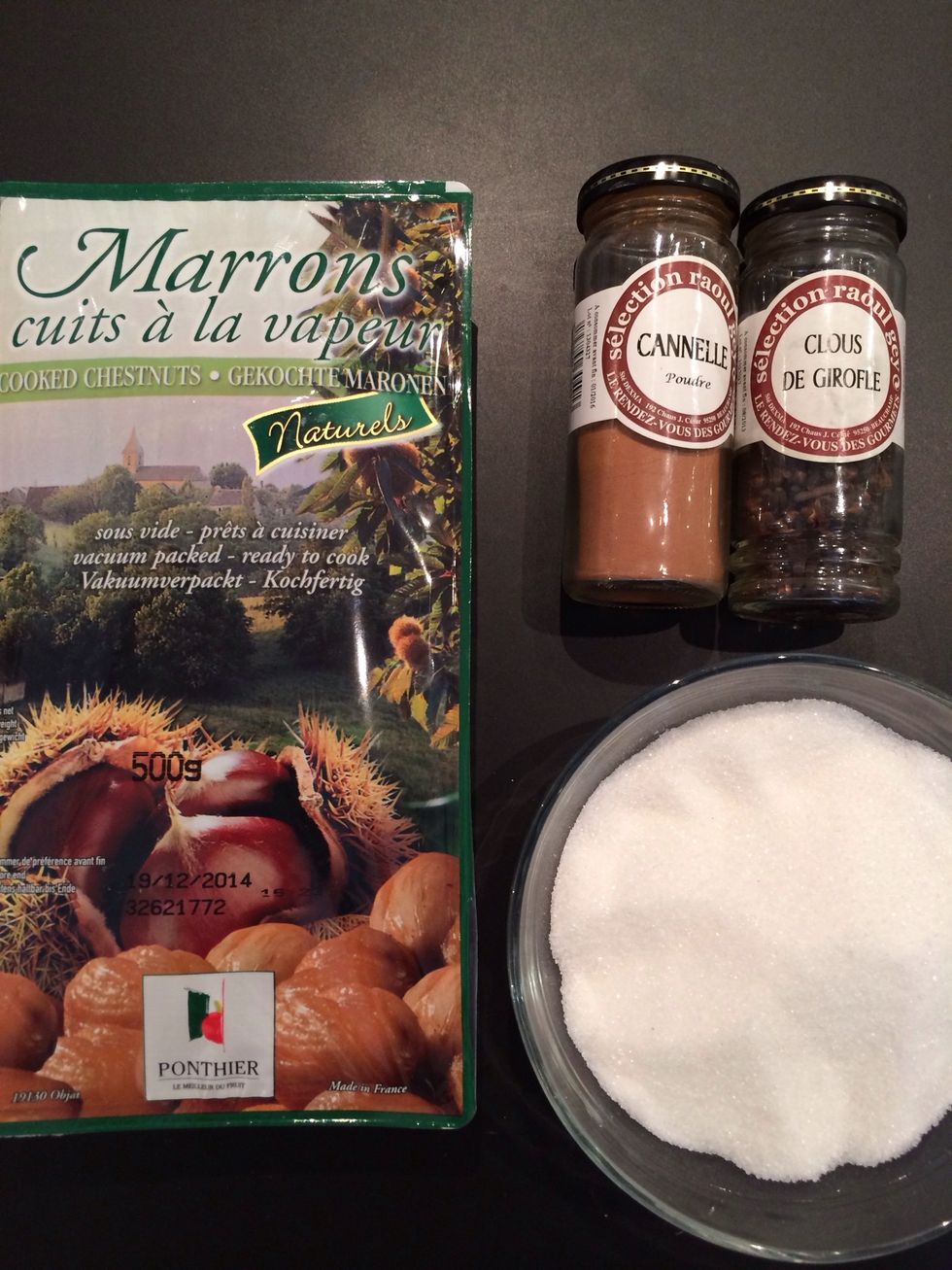 Which ever chestnuts... You are using Put them in a cooking pot level with water and boil until soft.. Add boiling water if needed