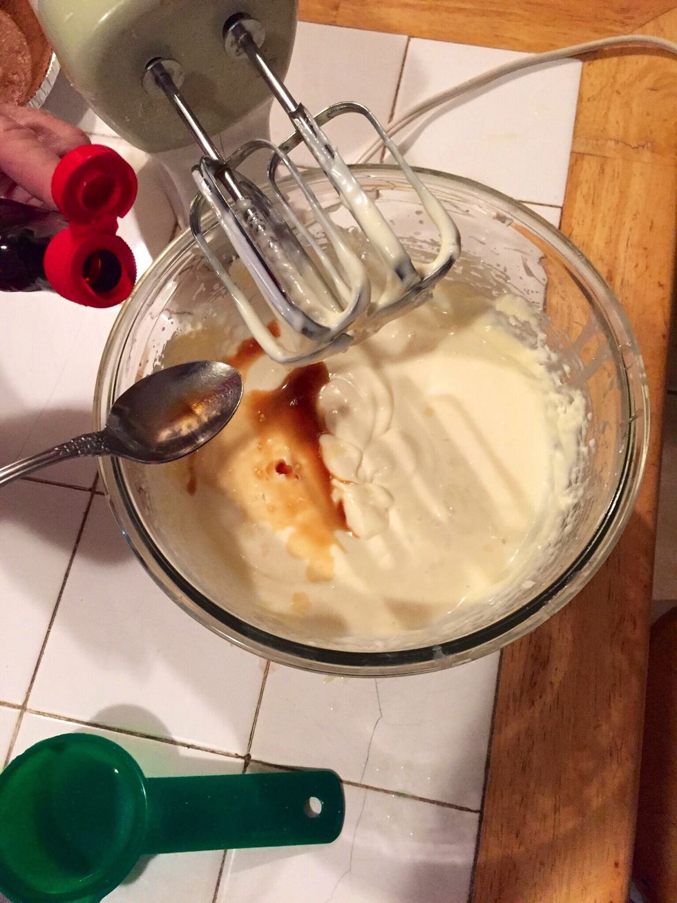 While blending add 1 tsp of vanilla and blend well