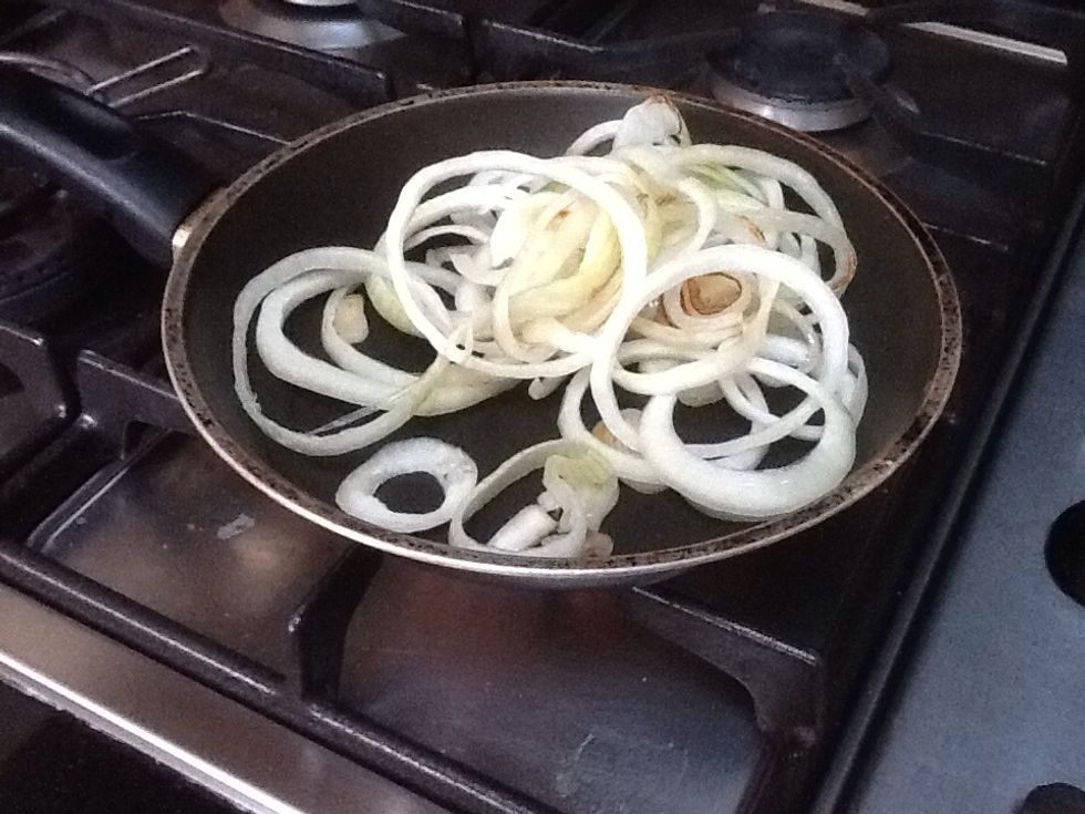 While doing this, cook the onions