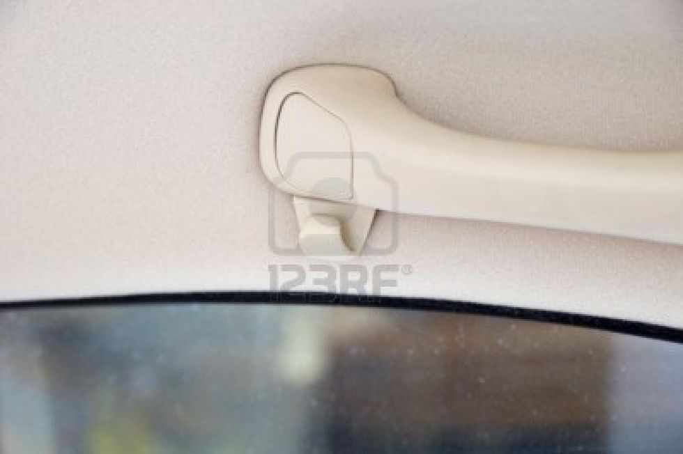 while glazing out of the car, hold on to something rigid. it helps balancing. And also remember to breath properly (some people have physiological subconscious making them hard to breath in the car)