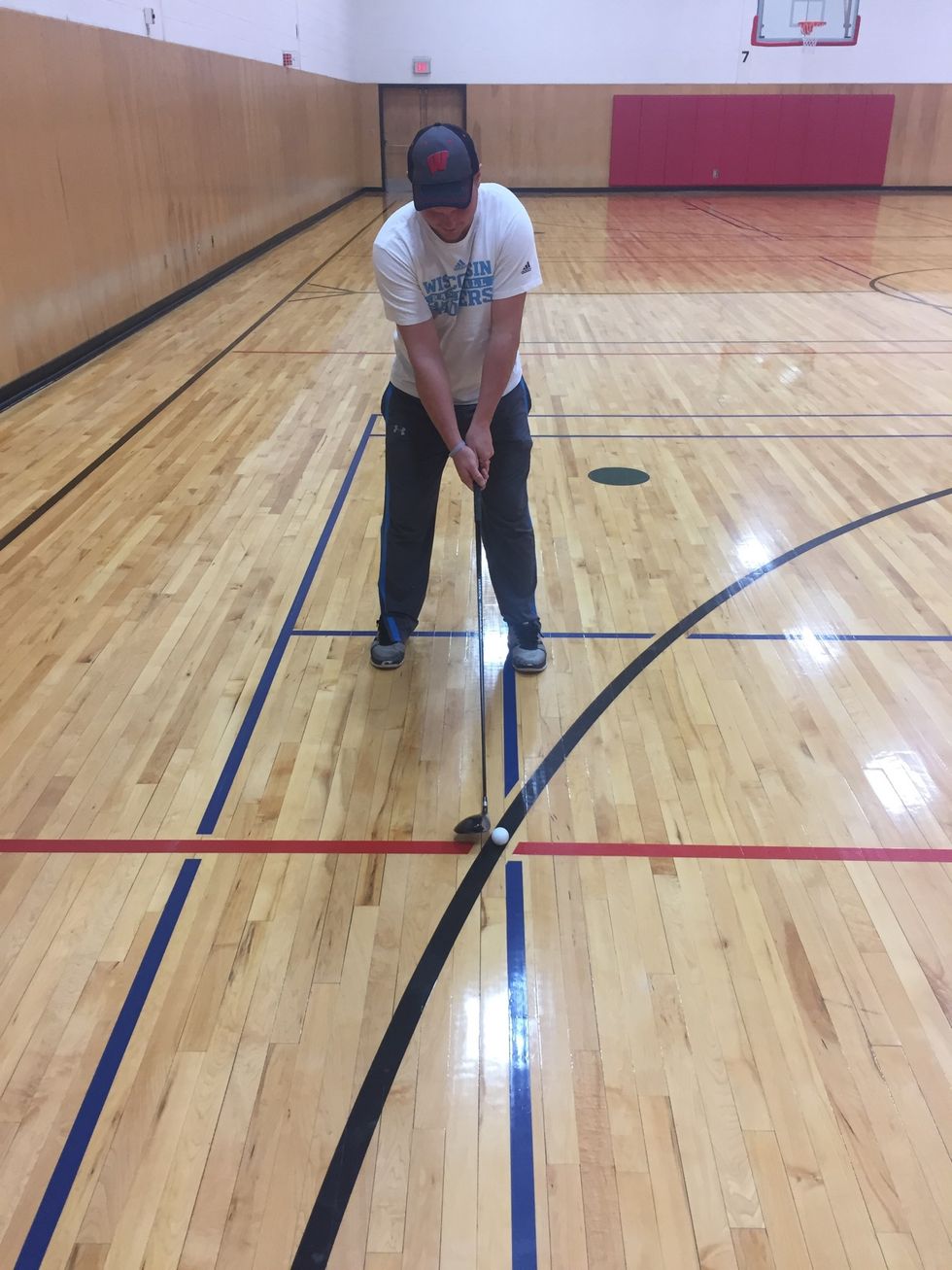 While hitting a driver the ball should be lined up just inside the big toe of the front foot