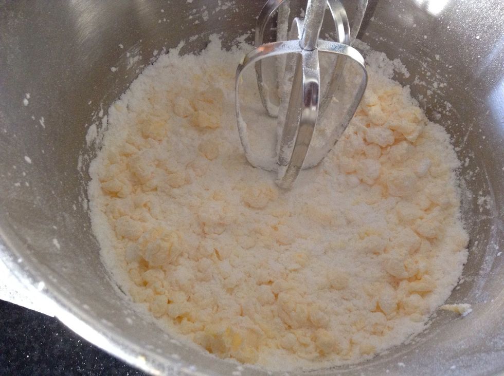 While its in the oven,start making the butter icing(filling).Mix the butter and icing sugar for a few minutes. Use a sieve for the icing sugar for better results.