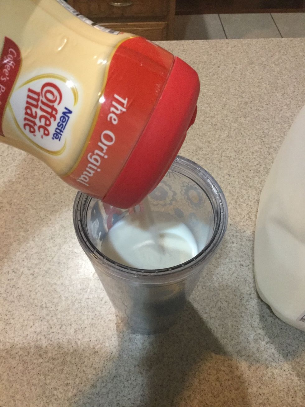 While keeping an eye out on my water i ad creamer